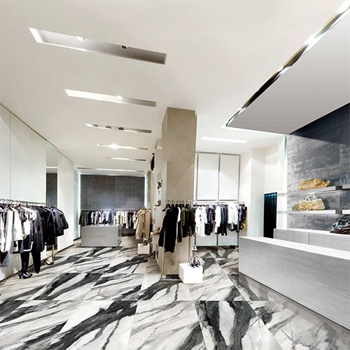 Full Polished Floor Tile Gray
